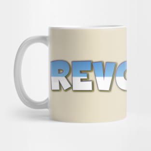 REVOLVER TEXT Mug